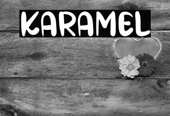 KARAMEL Font examples