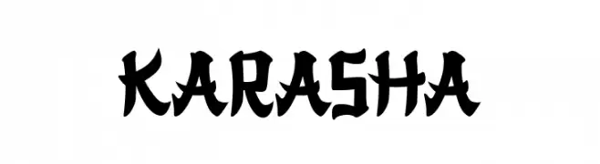 KARASHA  Frei Schriftart Herunterladen