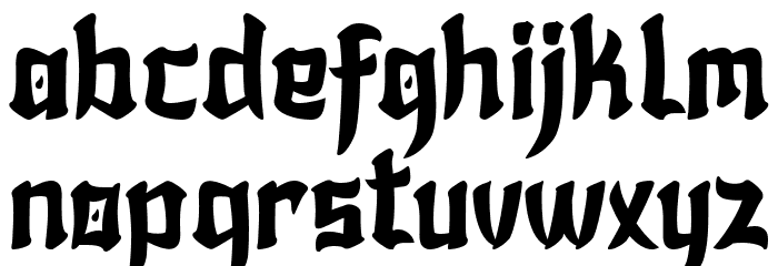 KARASHA Font LOWERCASE