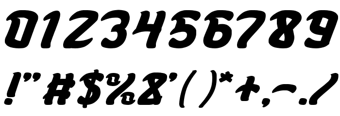 KARATE Bold Font OTHER CHARS