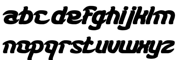 KARATE Bold Font LOWERCASE