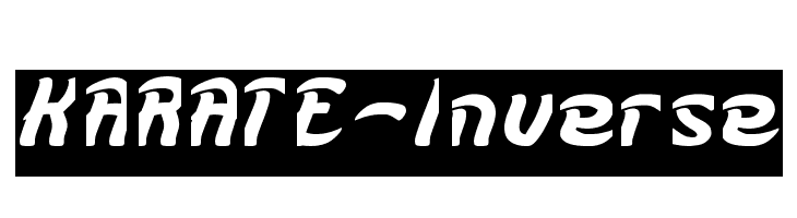 KARATE-Inverse  Frei Schriftart Herunterladen