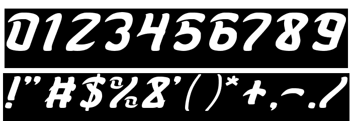KARATE-Inverse Font OTHER CHARS