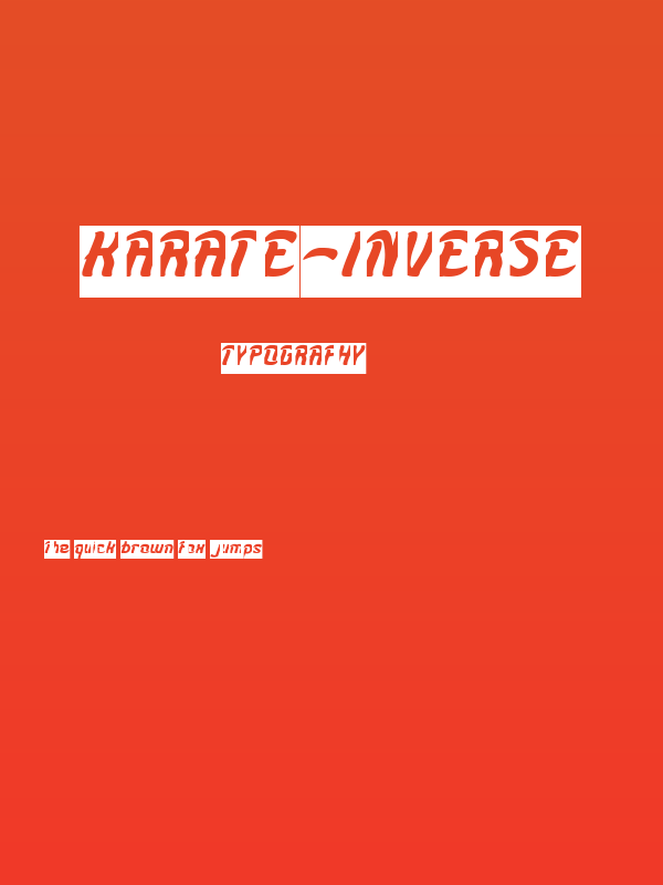 KARATE-Inverse Poster