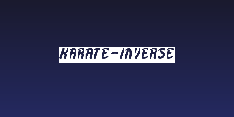 KARATE-Inverse Social Header