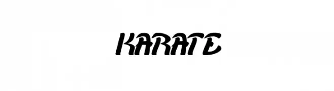 KARATE  Fuentes Gratis Descargar