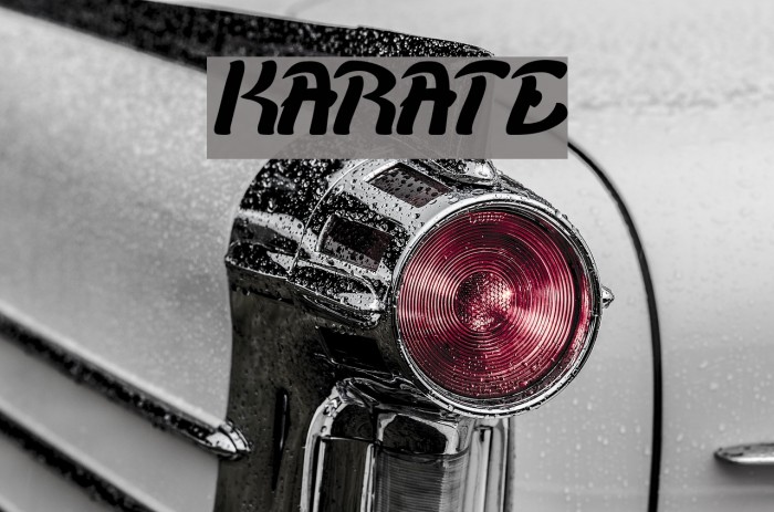 KARATE Font examples