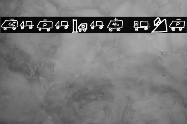 KARAVAN BUS Font examples