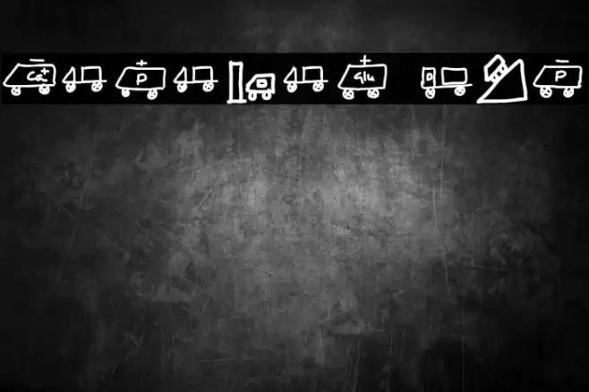 KARAVAN BUS Font examples