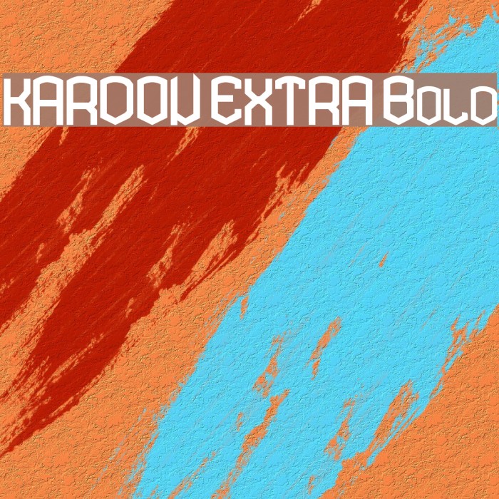KARDON EXTRA Bold Example 1