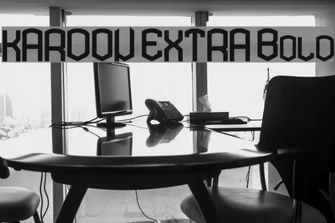 KARDON EXTRA Bold Font examples