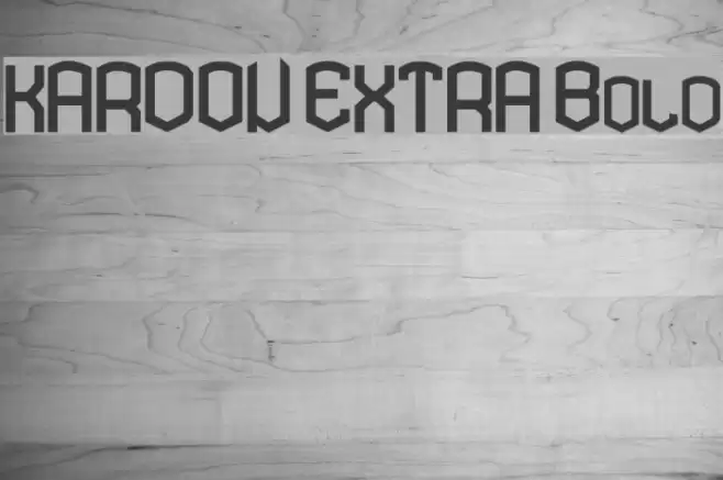 KARDON EXTRA Bold Font examples