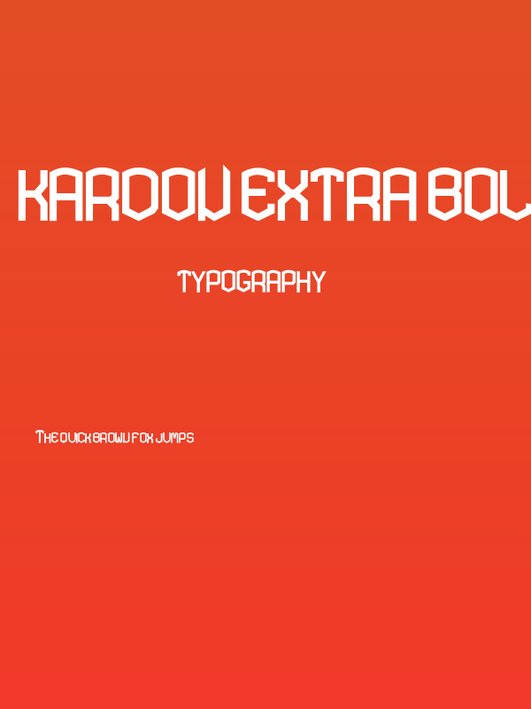 KARDON EXTRA Bold Poster