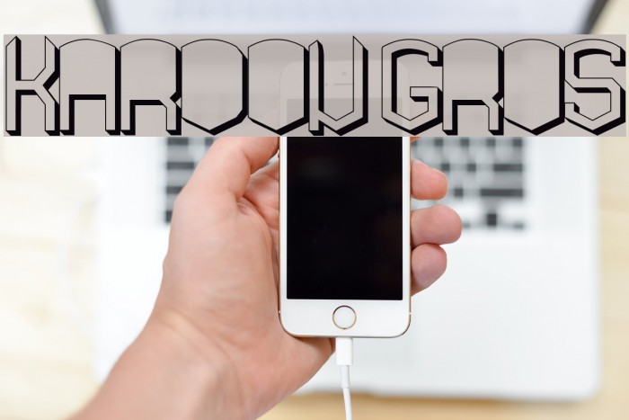 KARDON GROS Font examples