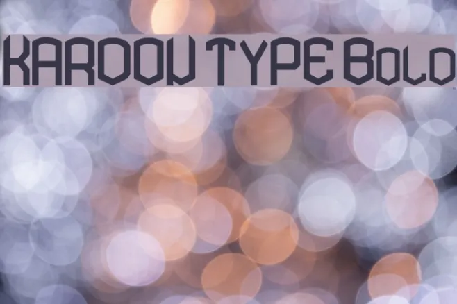 KARDON TYPE Bold Example 1