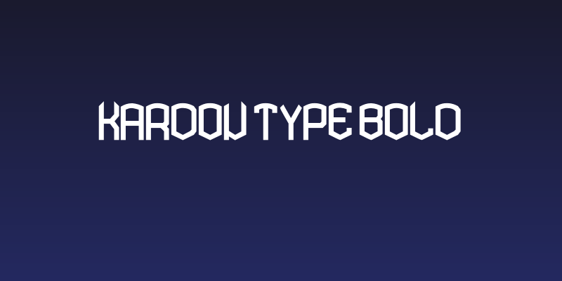 KARDON TYPE Bold Social Header