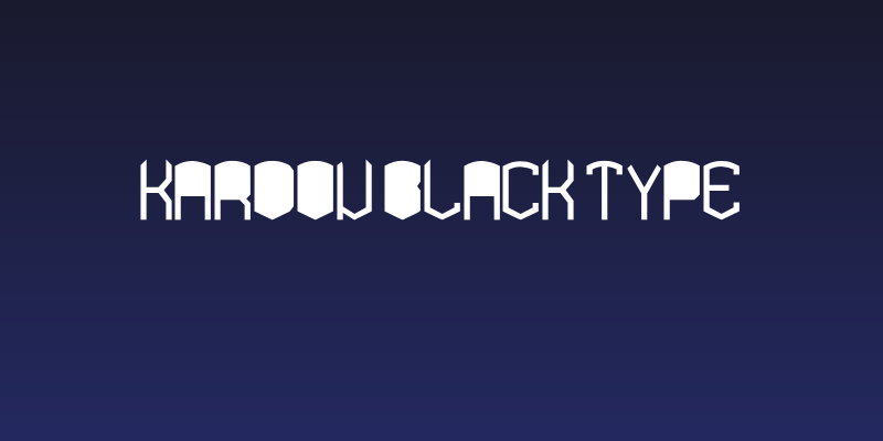 KARDON black TYPE Social Header