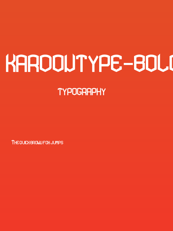 KARDONTYPE-Bold Poster