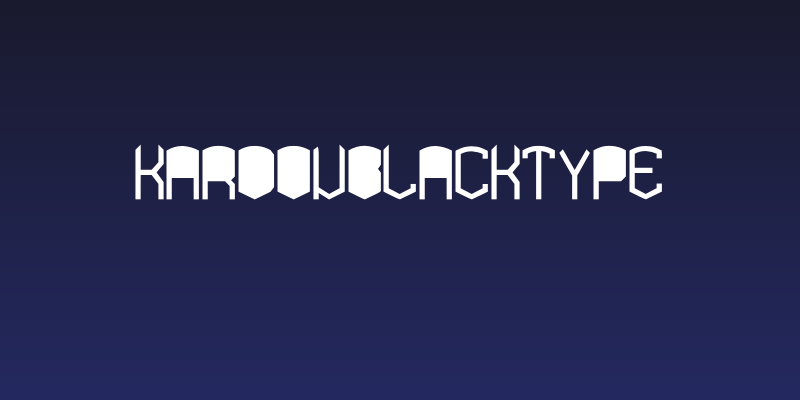 KARDONblackTYPE Social Header