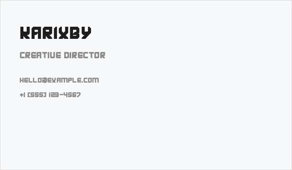 KARIXBY Business Card