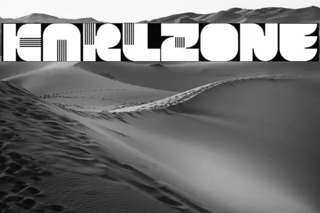 KARLZone Font examples
