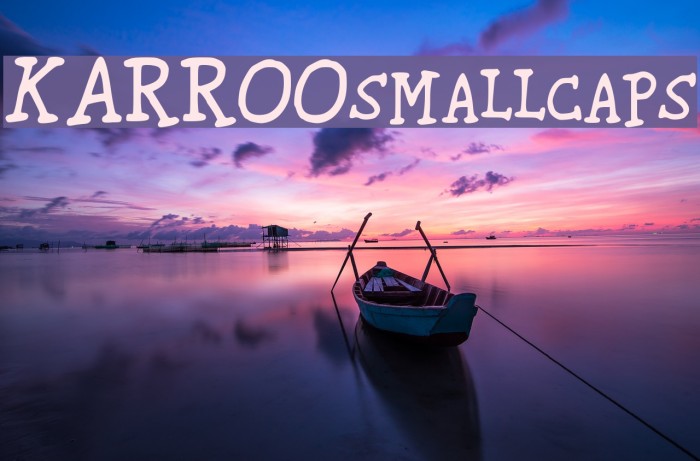 KARROOsmallcaps Font examples
