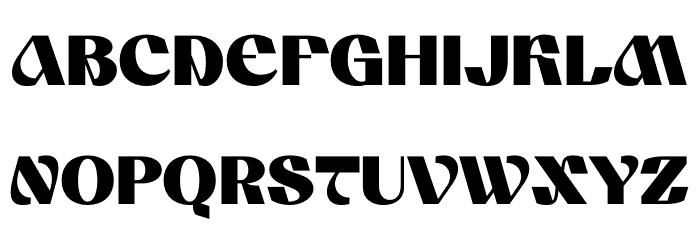 KASDERA Font Litere mari