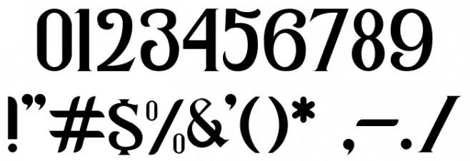 KASTEL VOIRE Font OTHER CHARS