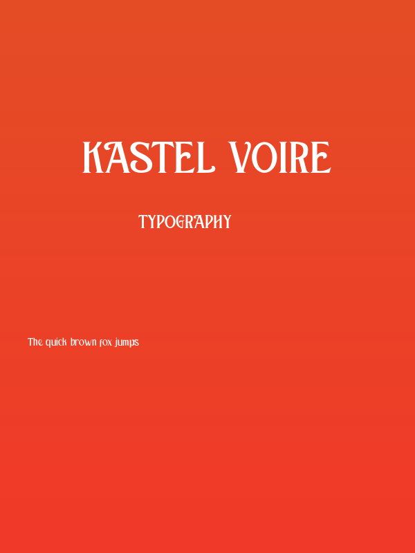 KASTEL VOIRE Poster