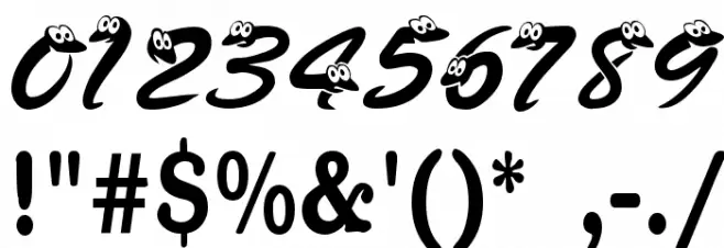 KASnake Font OTHER CHARS