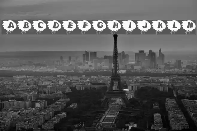 KAStormRain Schriftart examples