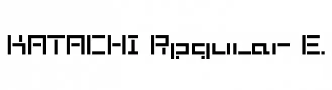 KATACHI Regular E.  Frei Schriftart Herunterladen