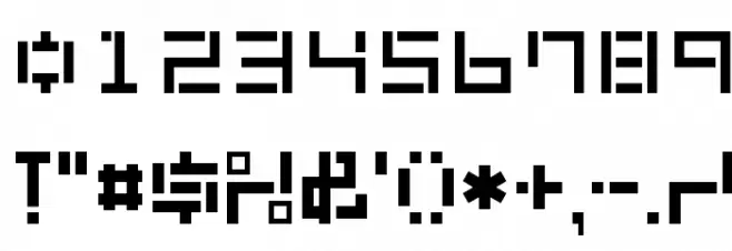 KATACHI Regular E. Font OTHER CHARS