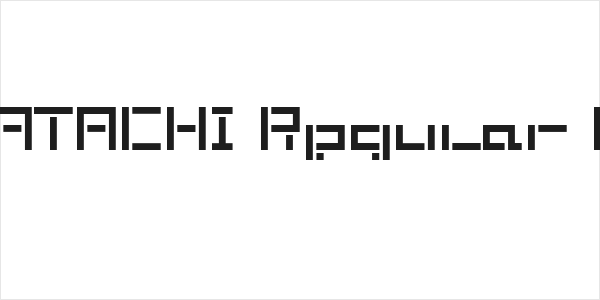 KATACHI Regular E. Logo