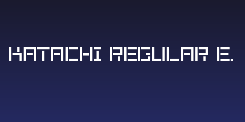 KATACHI Regular E. Social Header