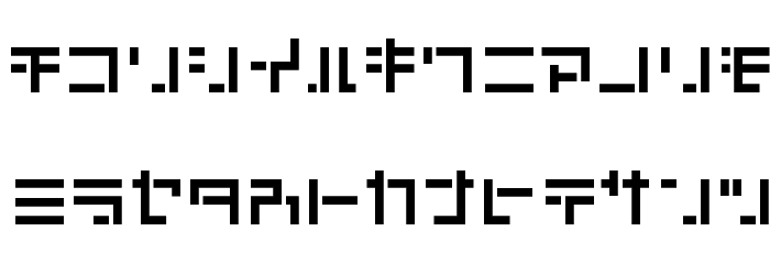 KATACHI RegularJ Font LOWERCASE
