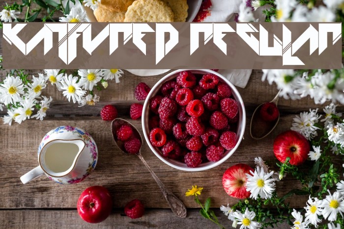 KATFYRED Regular Font examples