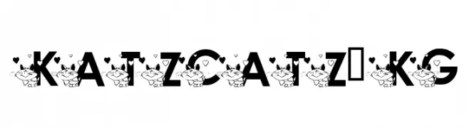 KATZCATZ_KG  Frei Schriftart Herunterladen