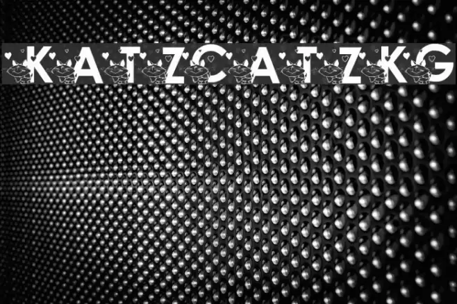 KATZCATZ_KG Font examples