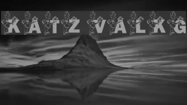 KATZVAL5_KG Font examples