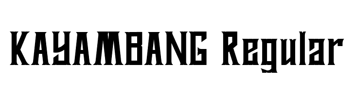 KAYAMBANG Regular  font caratteri gratis