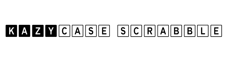 KAZYcase scrabble  Free Fonts Download