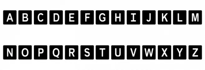 KAZYcase scrabble Font Litere mari