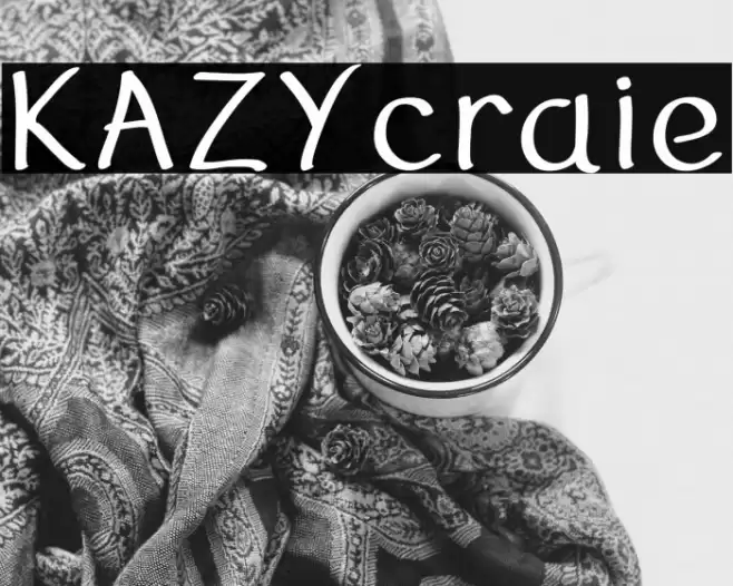 KAZYcraie Font examples