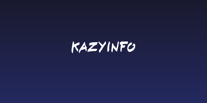 KAZYinfo Social Header