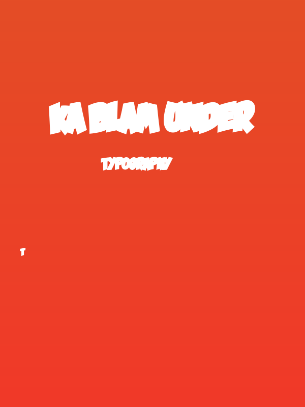 Ka Blam Under Poster