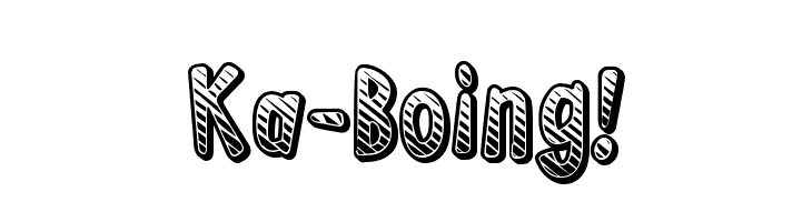Ka-Boing! फ़ॉन्ट