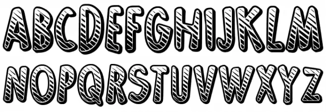 Ka-Boing! Font UPPERCASE