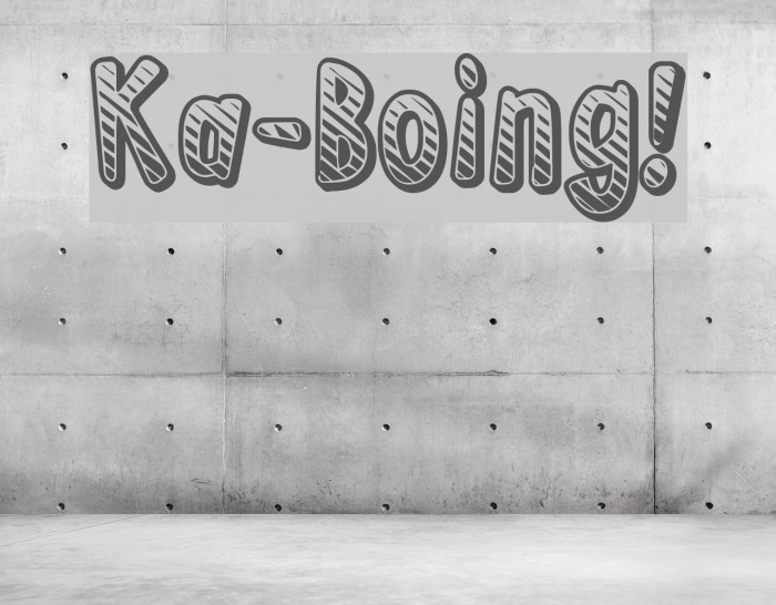 Ka-Boing! Font examples
