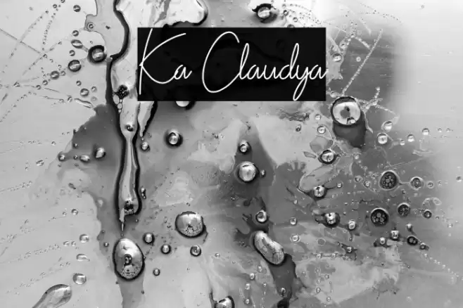 Ka Claudya Font examples